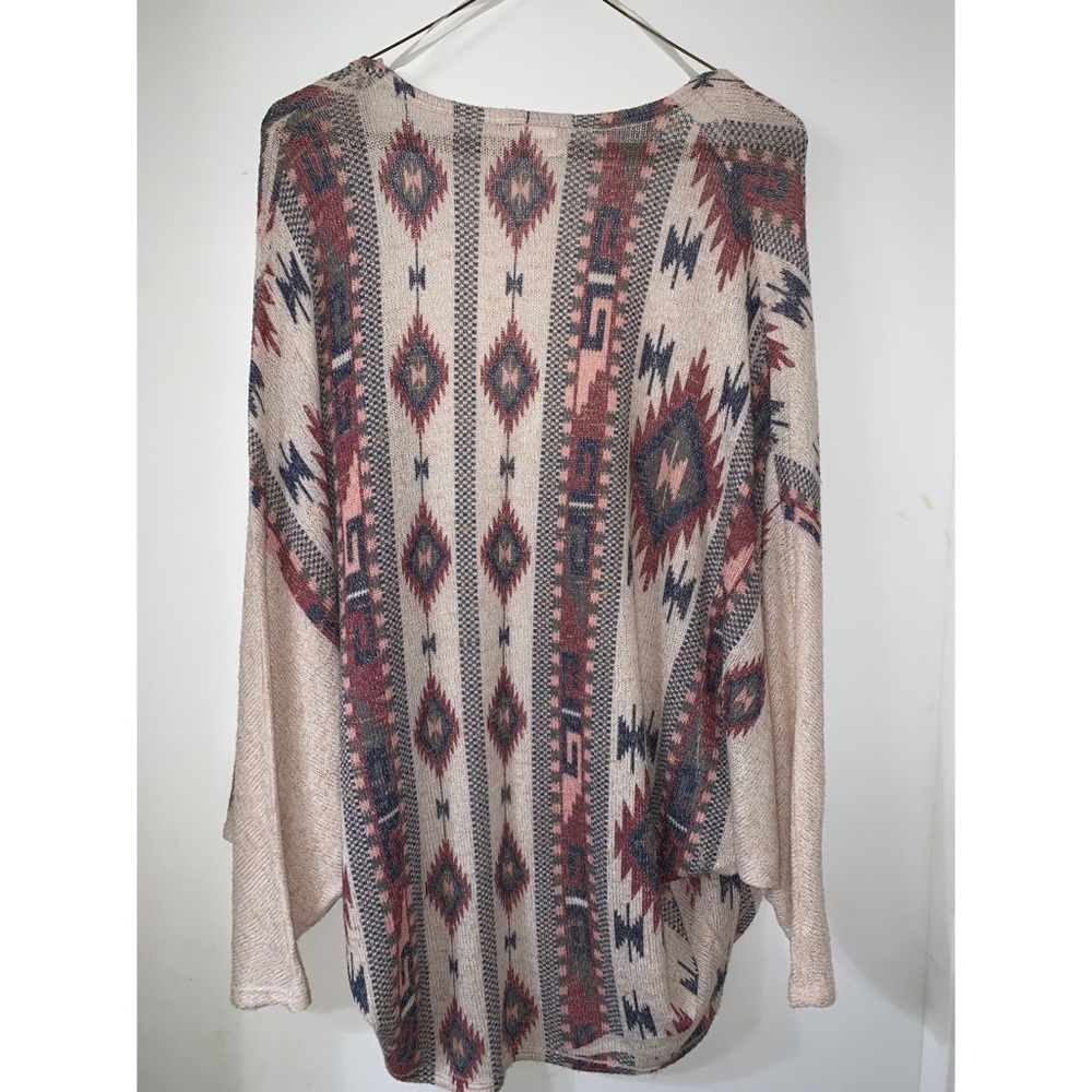 Tribal Print Cardigan